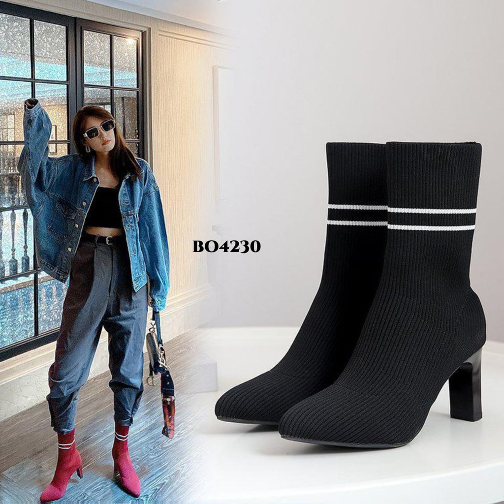 WYN  HEELS BOOTS FOR LADY FASHION KOREA BO4230