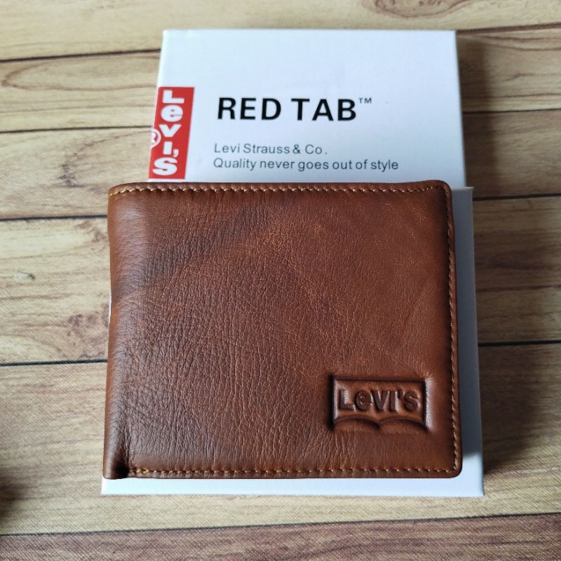 DOMPET 100% GARANSI KULIT SAPI ASLI FULL KULIT LEVI'S ORIGINAL 801