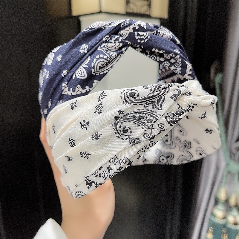 Bando-47 Bendo FASHION/Premium Bandana Simpul Twist Elastis Ala Korea Untuk Wanita Bando