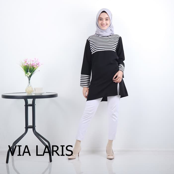 Fashion Pakaian Baju Atasan Wanita Kirana Tunik Baju Muslim