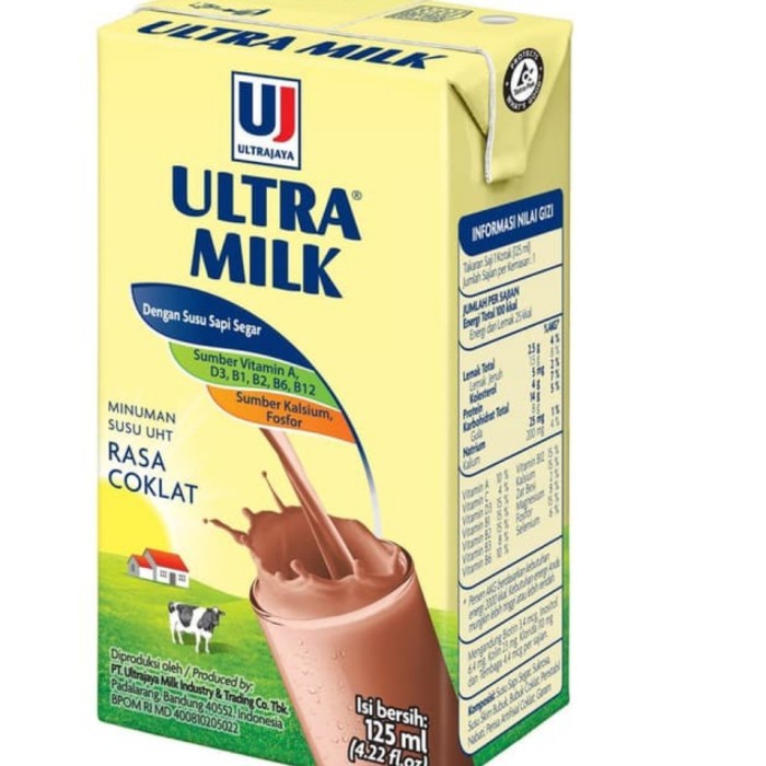 

ULTRA MILK RASA COKELAT / SUSU UHT / 125ML / 250ML - 125ML