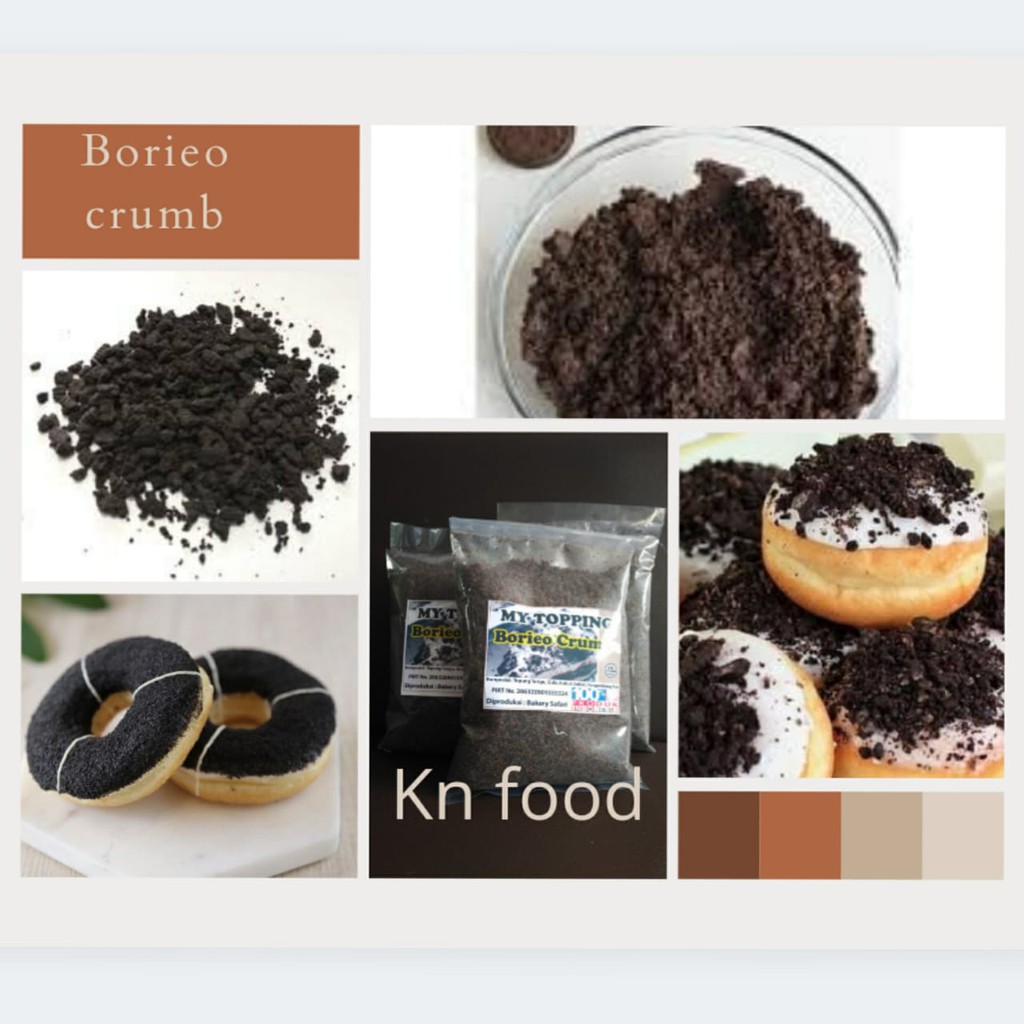 

My Topping Borieco Crumb 500 gr Crumb 500 gram - Potongan Biskuit Coklat Crumb Borieo 500g