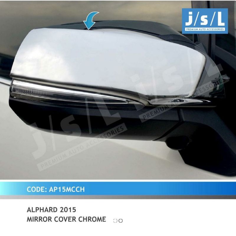 Cover spion chrome/ mirror cover chrome all new Alphard jsl