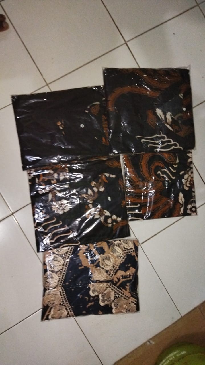 Motif Naga Gede Baju Batik Couple Keluarga Seragam Gamis Blouse Anak Putri Hem Kemeja Tunik Dress