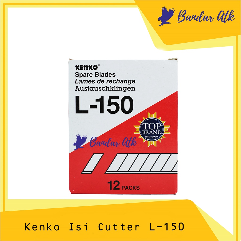 

ISI CUTTER BESAR KENKO L 150 REFILL SPARE BLADE L 150 [1 TUBE]