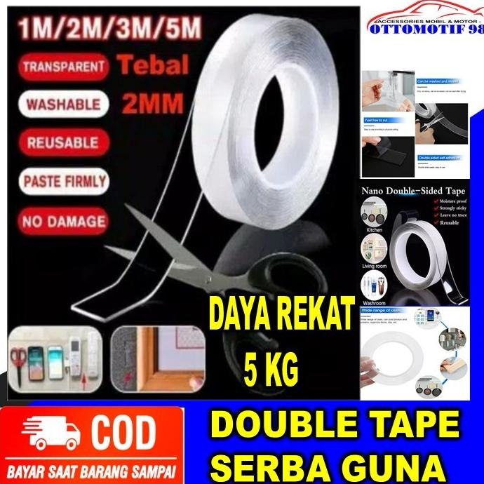 

(BISA COD) Double Tape Nano Magic Bening Transparan Lem Perekat Serbaguna Kuat GRATIS ONGKIR Kode 1361