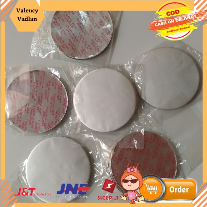 (BISA COD) Seal 6cm - Segel Botol Sambal - Seal Alumunium Foil Botol Plastik PET