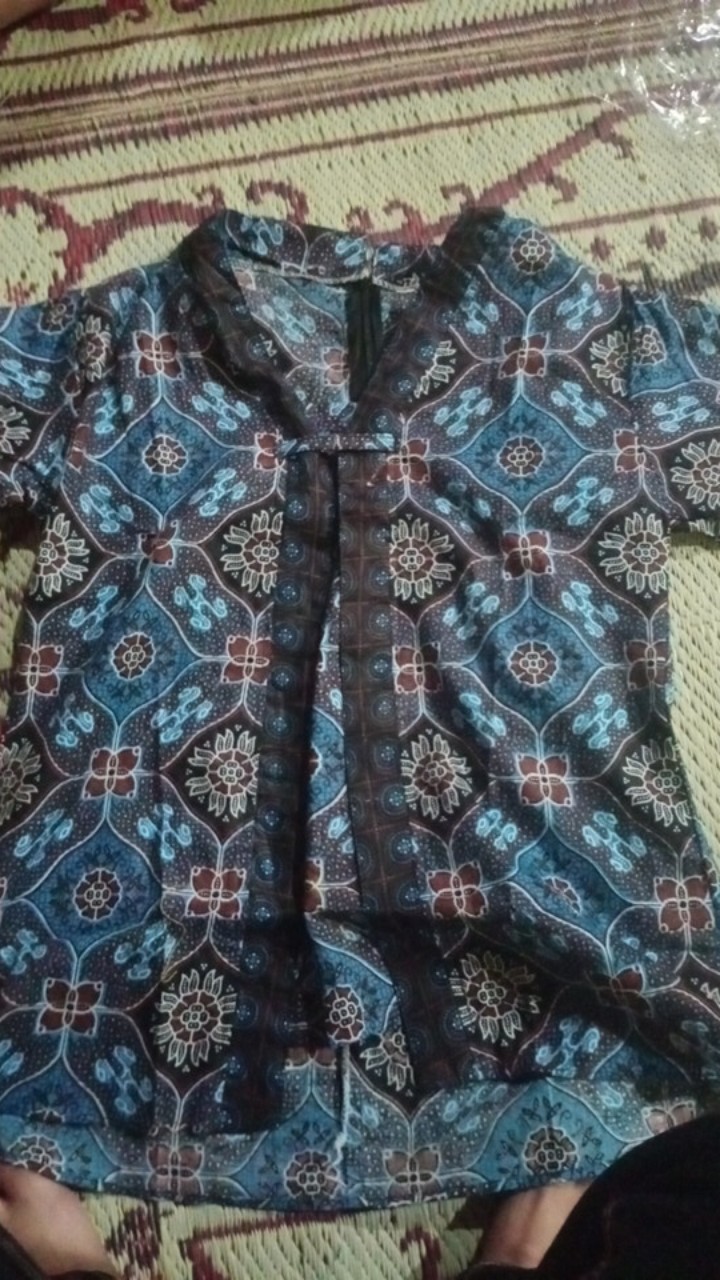 Batik Dolby Dolbi Dobby Doby Tenun Sutra Tulis Katun Atbm Baron Atasan Batik Wanita Sogan Srg308