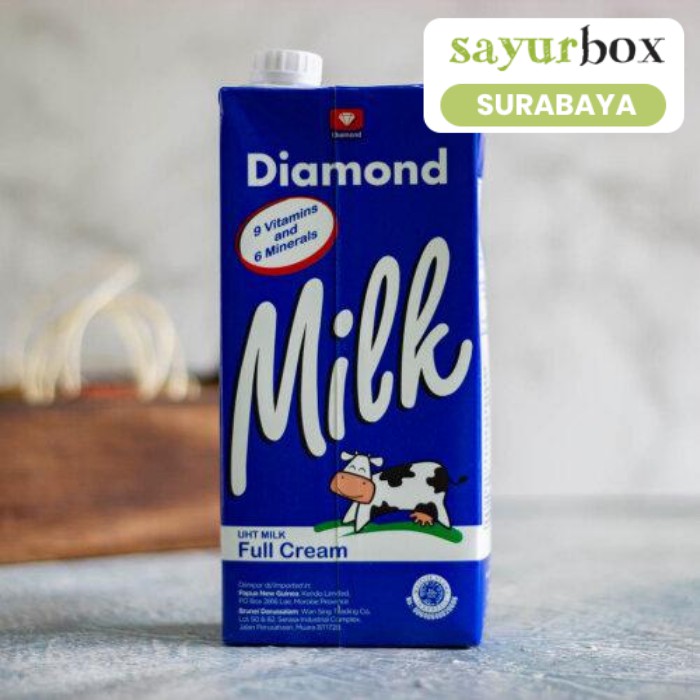 Diamond Susu UHT Full Cream 1 liter (Sayurbox) - SURABAYA