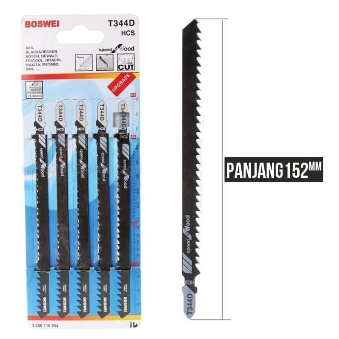 Mata Gergaji Jigsaw Panjang 5Pcs / Gergaji Listrik / Gergaji Batre