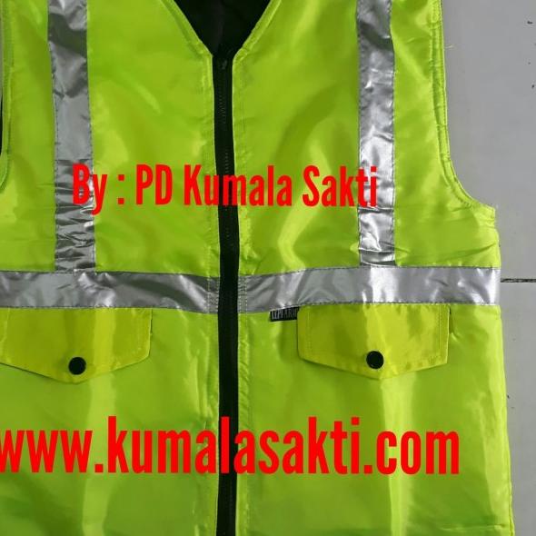 Rompi Proyek/Rompi Parkir/Rompi Safety/Rompi Vest/Rompi Lapangan Hijau - Hijau, All Size