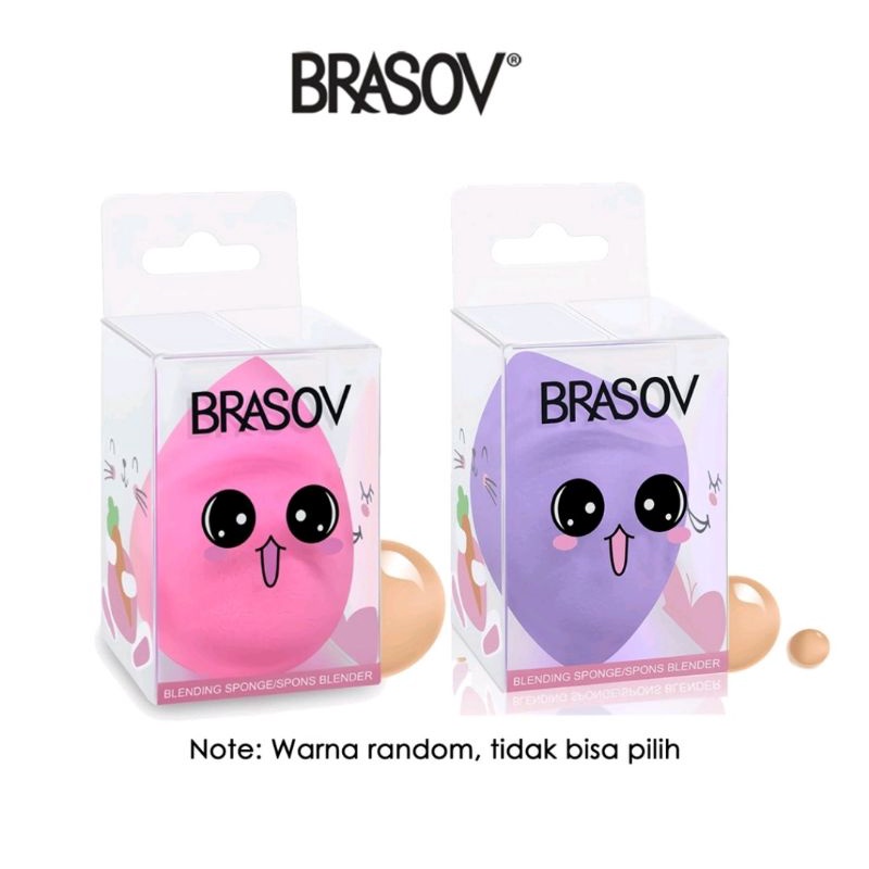 BRASOV Spons Bedak / Foundation | Sponge Puff Make Up Tools Kotak