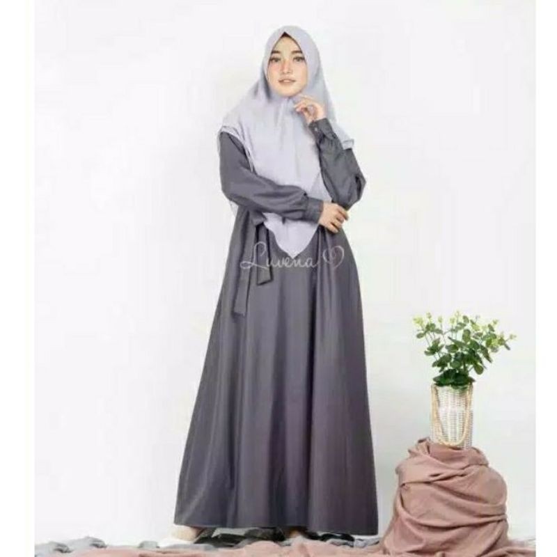 GAMIS MAFAZA TOYOBO POLOS LENGAN KANCING RESLETING DEPAN