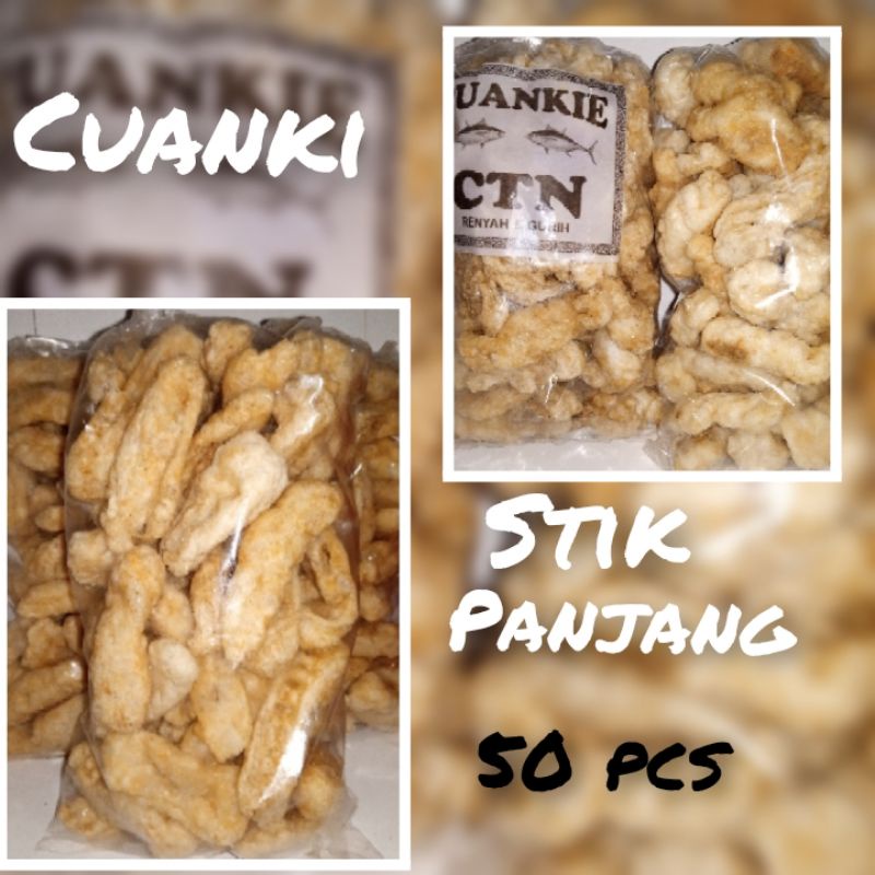 

Cuanki Batagor Kering Panjang isi 50 pcs (Cuanki stik) bisa untuk toping Seblak Baso aci Cuangki