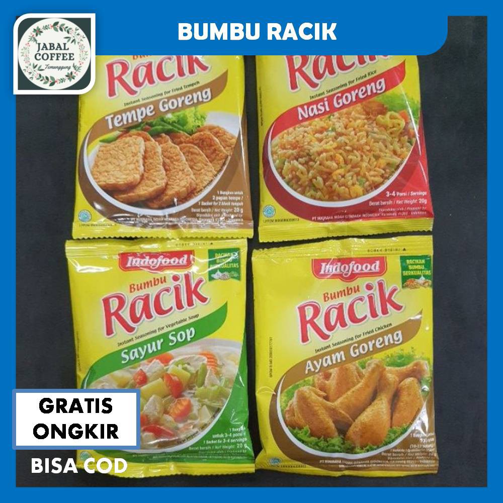 Bumbu Racik Indofood / Racik Ayam Goreng /Racik Ikan Goreng /Racik Tempe Goreng J29