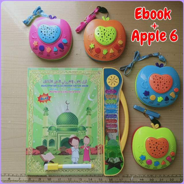 [✅COD] PAKET HEMAT USB CHANGER  MAGICBOOK 4 IN 1 + APPLE LEARNING QURAN FREE BUBBLE WRAP EBOOK + APPLE  QURAN-3