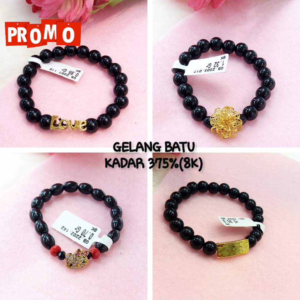 Gelang tali promo kadar 375/8karat fashion