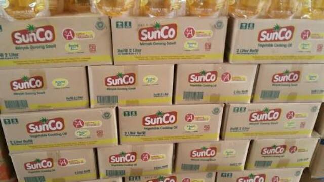 Minyak goreng sunco/bimoli/hemart/tropical/sania/sovia refill1lt