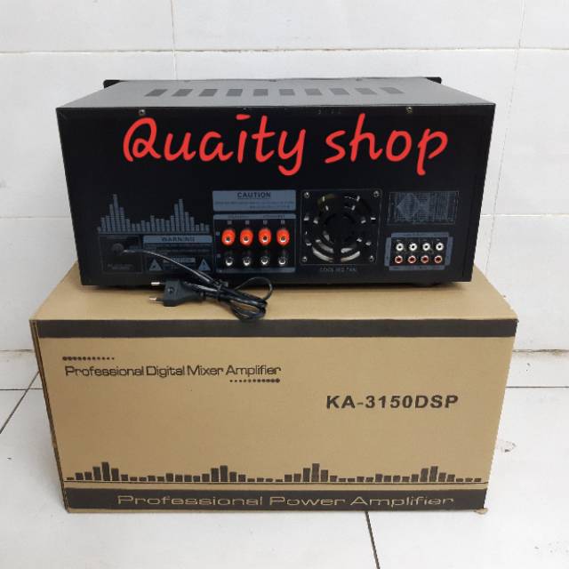 POWER MIXER 3 SUSUN BLACKSPIDER KA-3150DPS BLUETOOH USB EQUALIZER PROSESOR BBE BARU