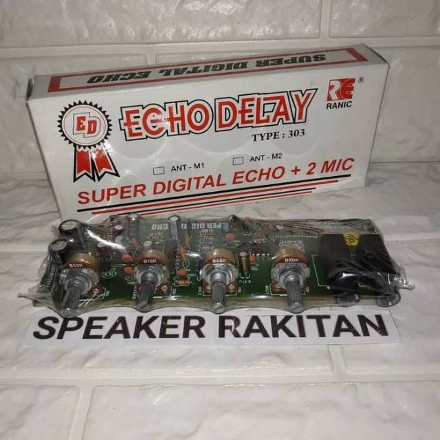 Kit super digital echo delay + 2 mic