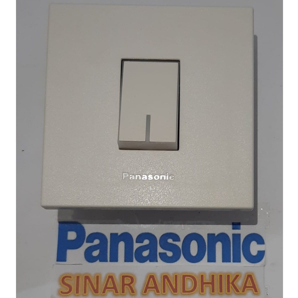 SAKLAR ENGKEL KECIL INDIKATOR PUTIH STYLE E PANASONIC WESJ 78019W+WESJ 5571