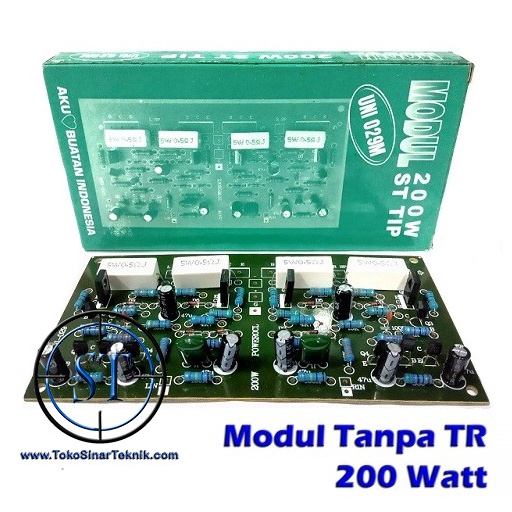 Kit Modul Power Amplifier OCL Sytem Stereo 200W 200 Watt Tanpa Transistor