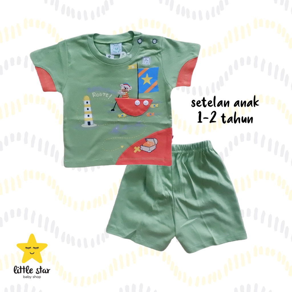 Little Ant Setelan Anak Cowok | Kaos Celana Anak Cowok | Setelan Bayi Cowok