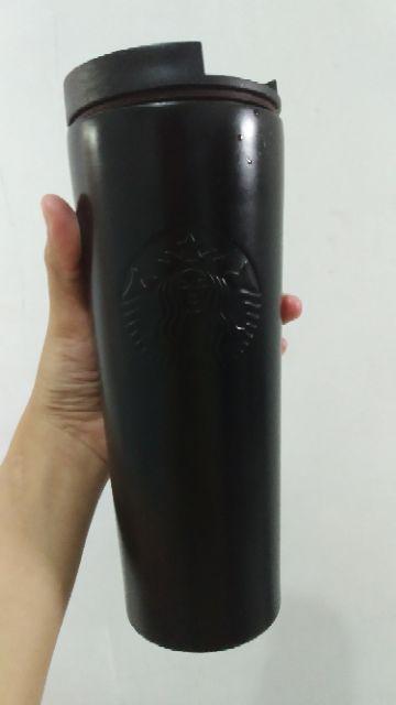 Starbucks Tumbler Siren Black Matte Troy Limited Rare Stainless