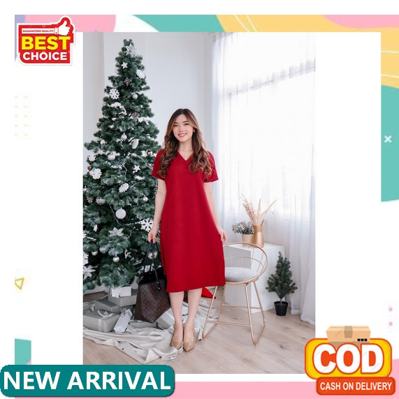 Dress Wanita Korea 7004 Scuba Mote Mix Brukat Import Detail Dipict Dres Sabri 2553-2 / Dres Rok Meka