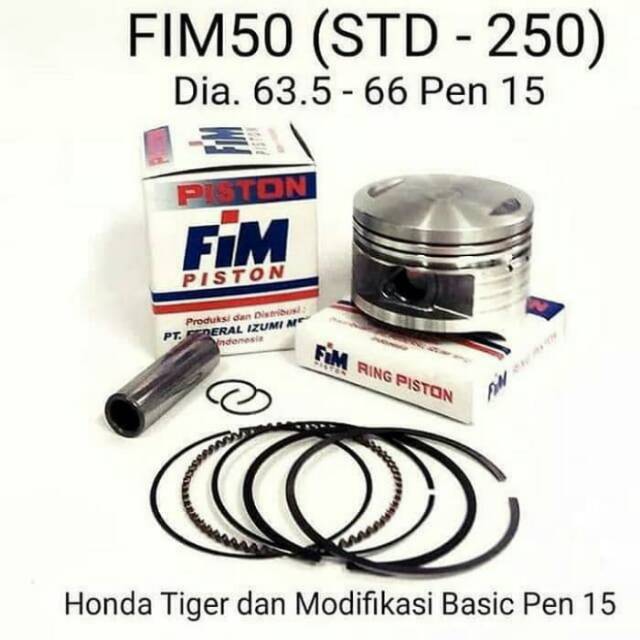 Piston kit Tiger 66mm - Fim piston kit tiger