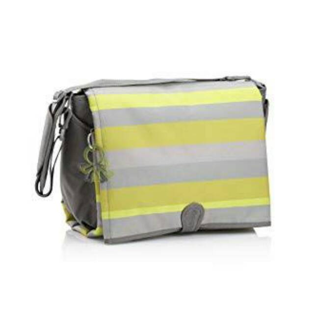 Okiedog Skagen Chillax Grey Lime Diaper Bag (Preloved)
