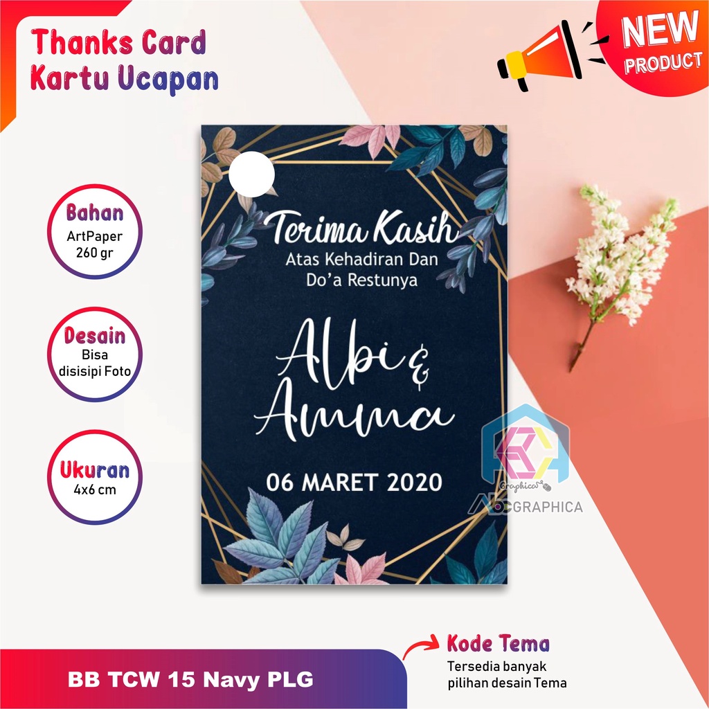 

TCW 15 PLG ~ Wedding Card / Kartu ucapan pernikahan kartu souvenir Thanks Card wedding card Label Produk Label Kemasan hangtag kartu ucapan rustic / gift card wedding / kartu penukaran souvenir pernikahan