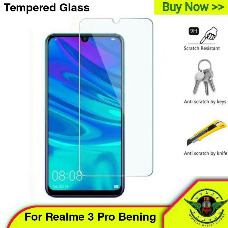 Tempered Glass Realme 3 Pro - Tg Clear Bening 3d 9D 5D Anti Gores kaca Gorila Cover Full Lem