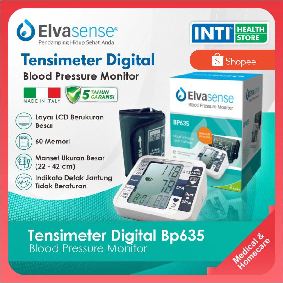 Tensimeter Digital ELVASENSE BP635 | Blood Pressure Monitor