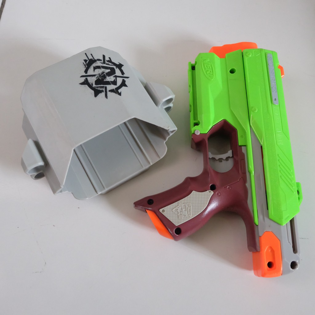 NERF Zombie Strike Sidestrike - pistol mainan - original hasbro
