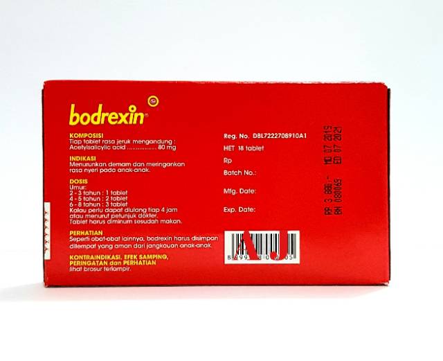 Bodrexin Acetasol Rasa Jeruk - Obat Penurun Demam