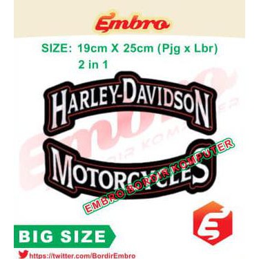 Jaket Boomber Patch Bordir Harley Bikers Jaket Parka Jaket Militer