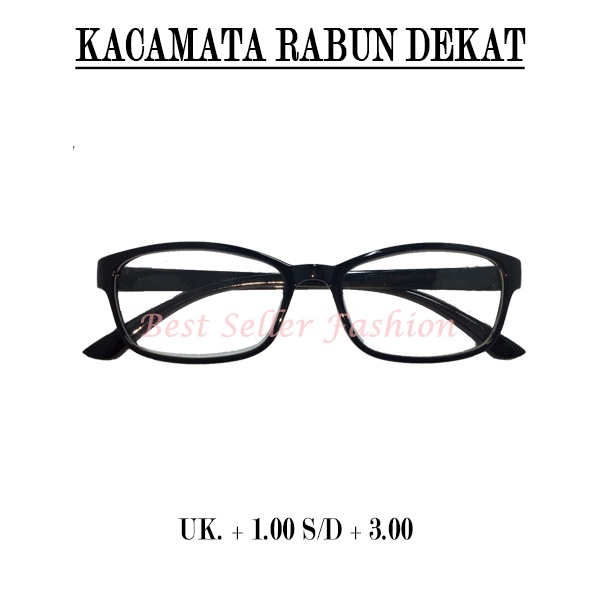 KACAMATA BACA PLUS LENSA BLUERAY TERSEDIA UK.+1.00 S/D +3.00 UNTUK PRIA WANITA NO CASE