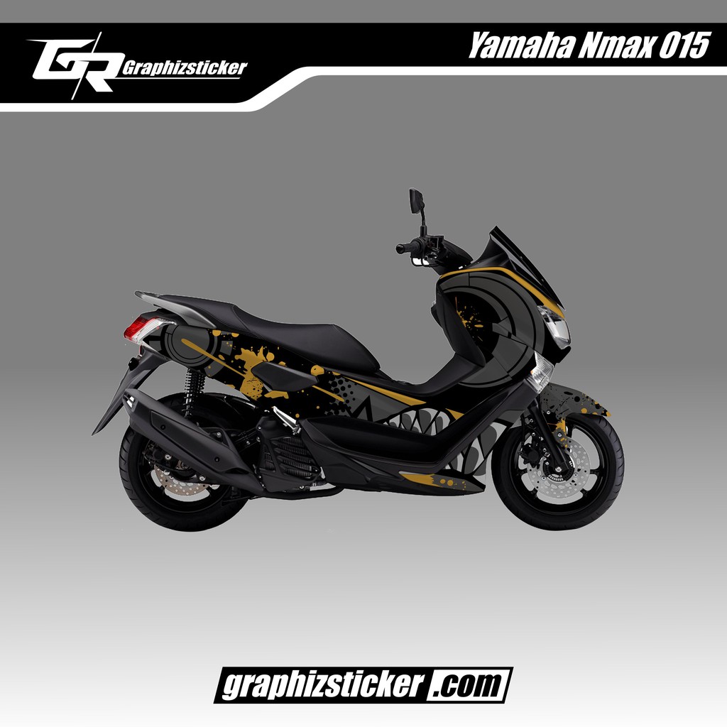 DECAL STICKER MOTOR YAMAHA NMAX 2019 DESAIN STRIP SHARK