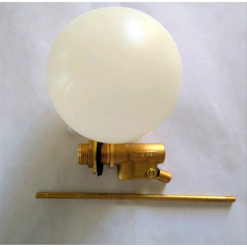 Promo Pelampung Bola kuningan Soligen Drat Setengah Toren Bak Pam Diskon