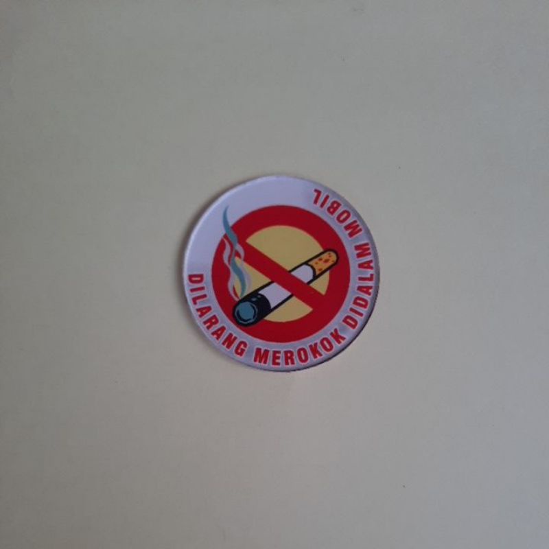 Sign Akrilik Larangan Merokok di Mobil