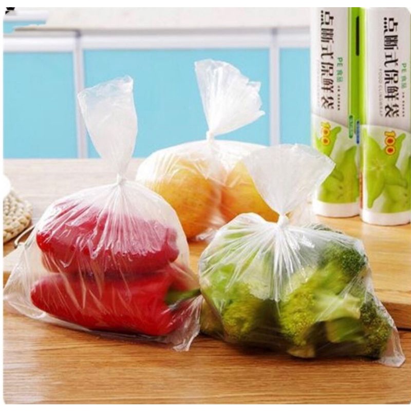 Plastik Buah Sayur dan Makanan Roll isi 100 Lembar