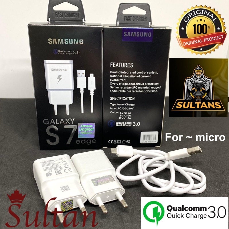 GROSIR CHARGER S7 EDGE SAMSUNG ORIGINAL MICRO TYPE C FAST CHARGING