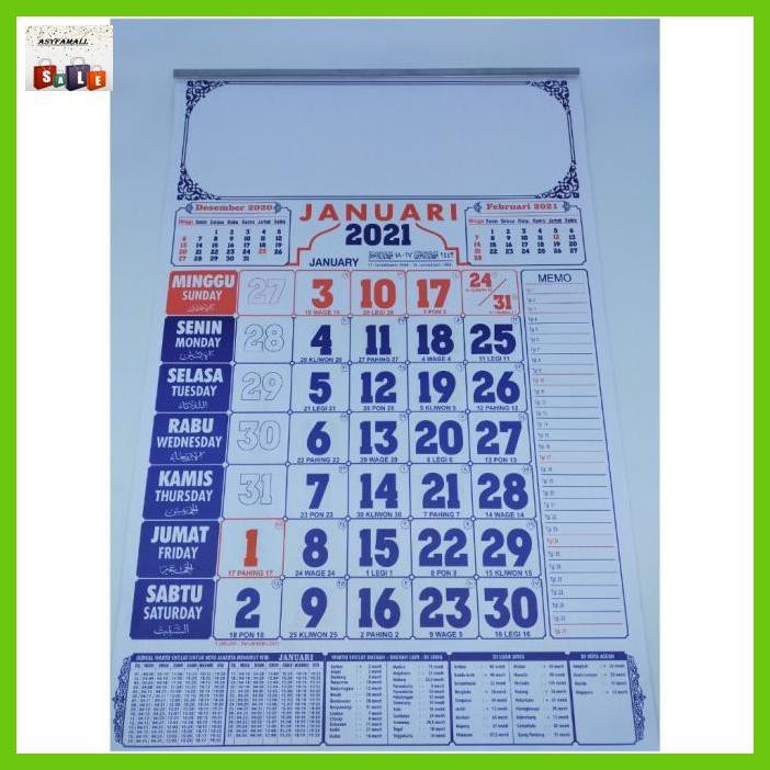 

DOCUMENTO- KALENDER 2021 / KALENDER DINDING -ASLIII.