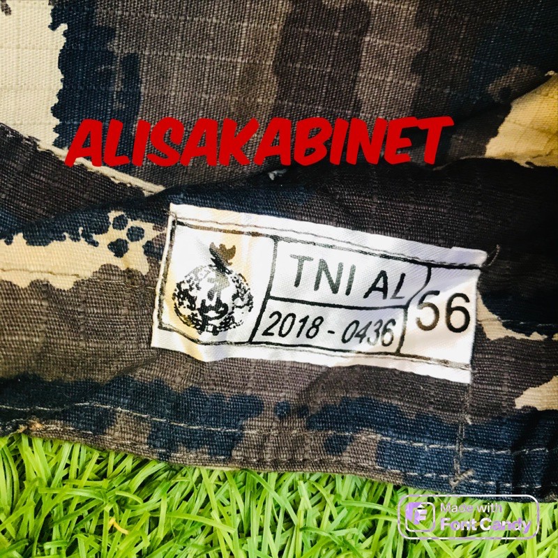 Topi Pet PDL KRI Layar Jatah TNI AL