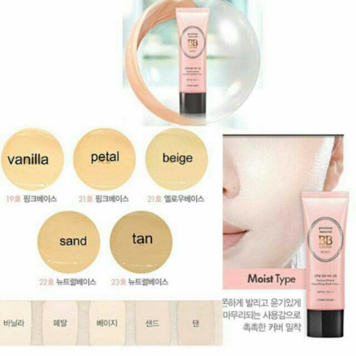 ASLI 100%ORIGINAL]   PROMO Etude House Precious Mineral BB Cream Moist Spf 50 PA Berkuali