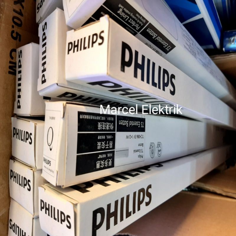 Lampu Philips T5 Essential Batten cahaya Putih+Soket