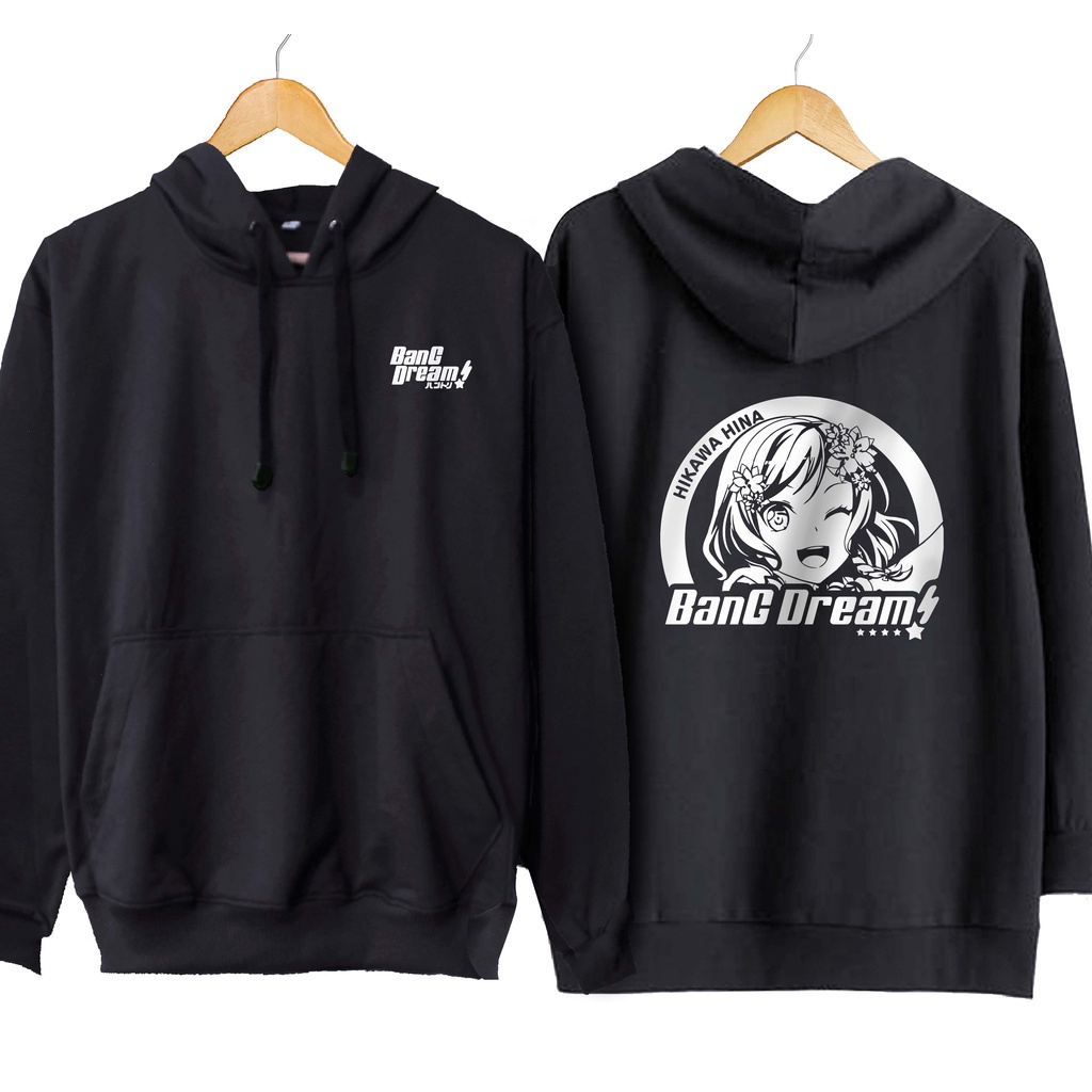 Jaket hoodie jumper japan game HINA HIKAWA pastel palettes - BANG DREAM 100% cotton fleece