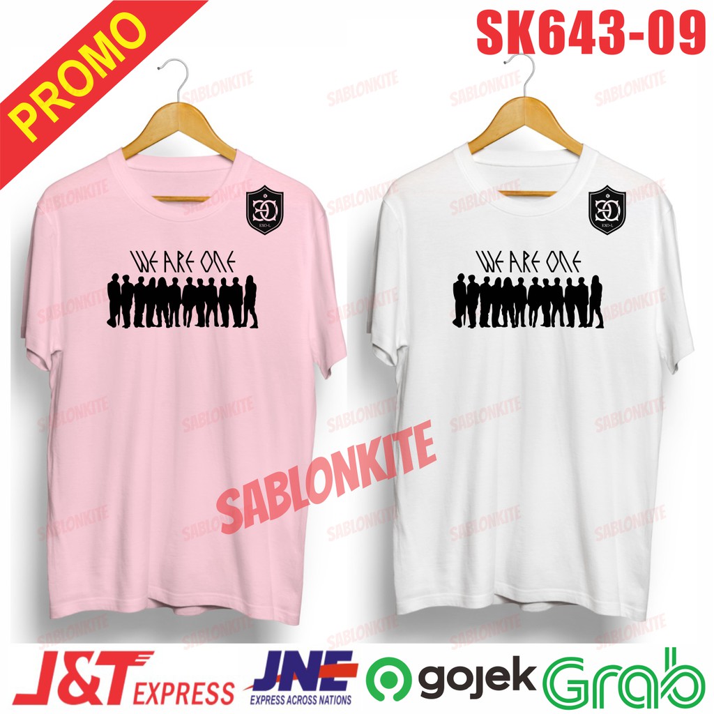 MURAH!!! KAOS KPOP EXO WE ARE ONE SK643 UNISEX COMBED 30S