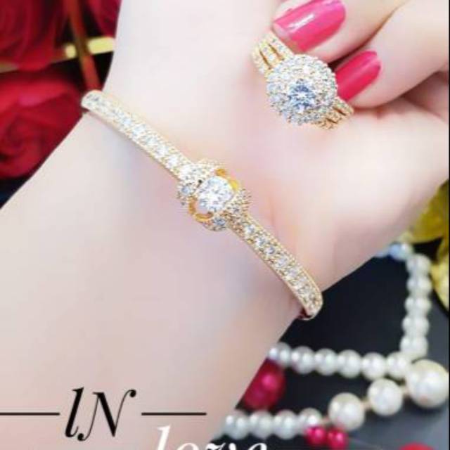 Xuping set perhiasan lapis emas 24k 2210